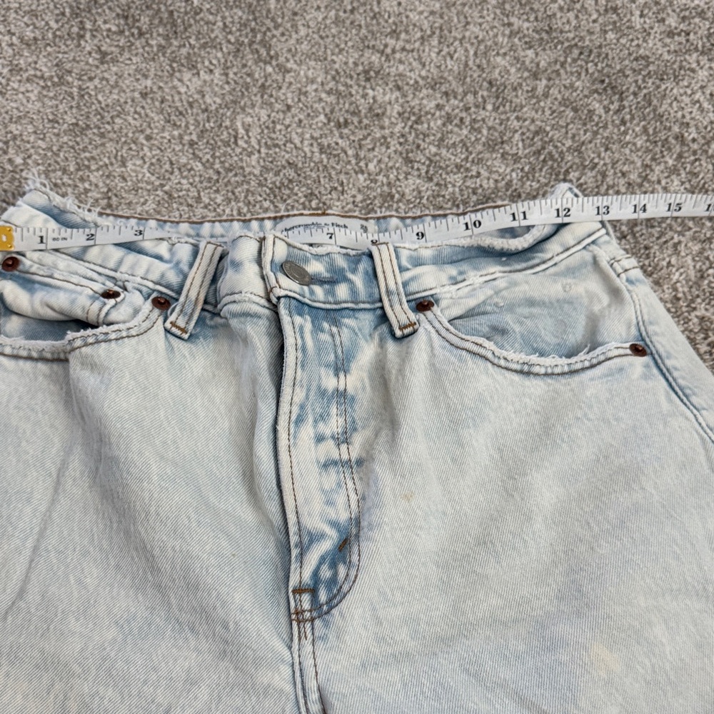 Abercrombie & Fitch Curve Love Acid Wash High-Rise Mom Jeans SZ 2 3/$30 - Picture 13 of 16